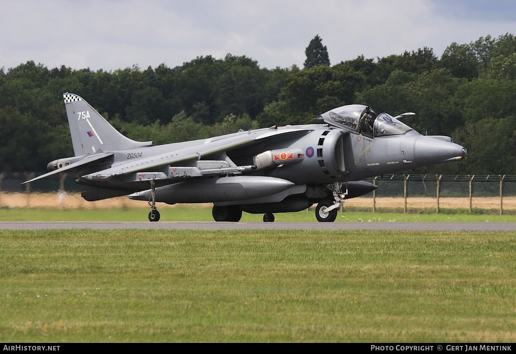 Aircraft Photo of ZG504 | British Aerospace Harrier GR7 | UK - Navy | AirHistory.net #142383