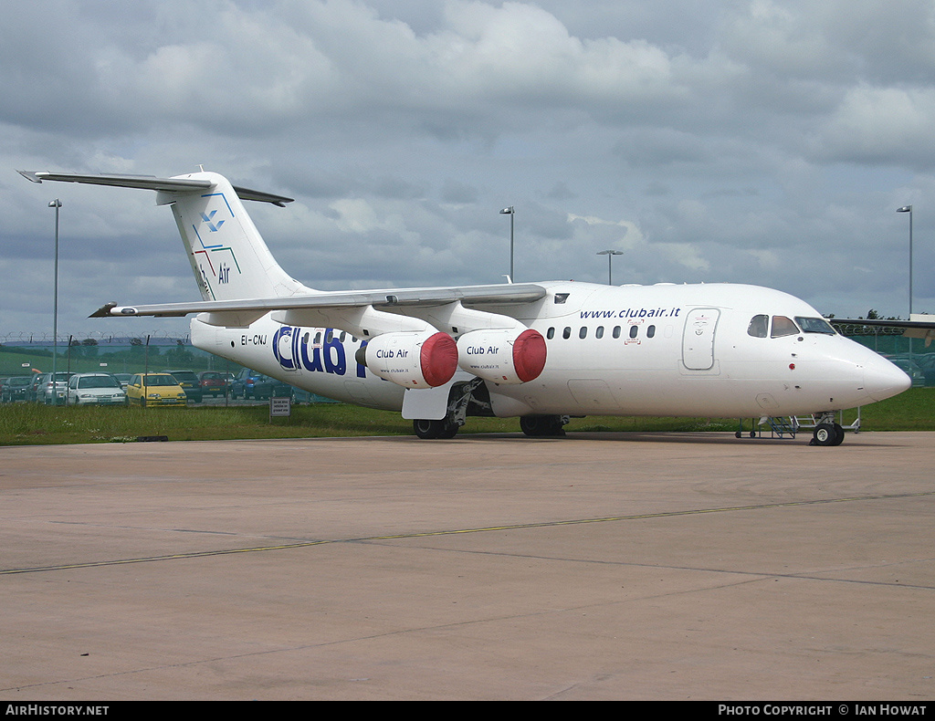 Aircraft Photo of EI-CNJ | British Aerospace Avro 146-RJ85 | Club Air | AirHistory.net #142429