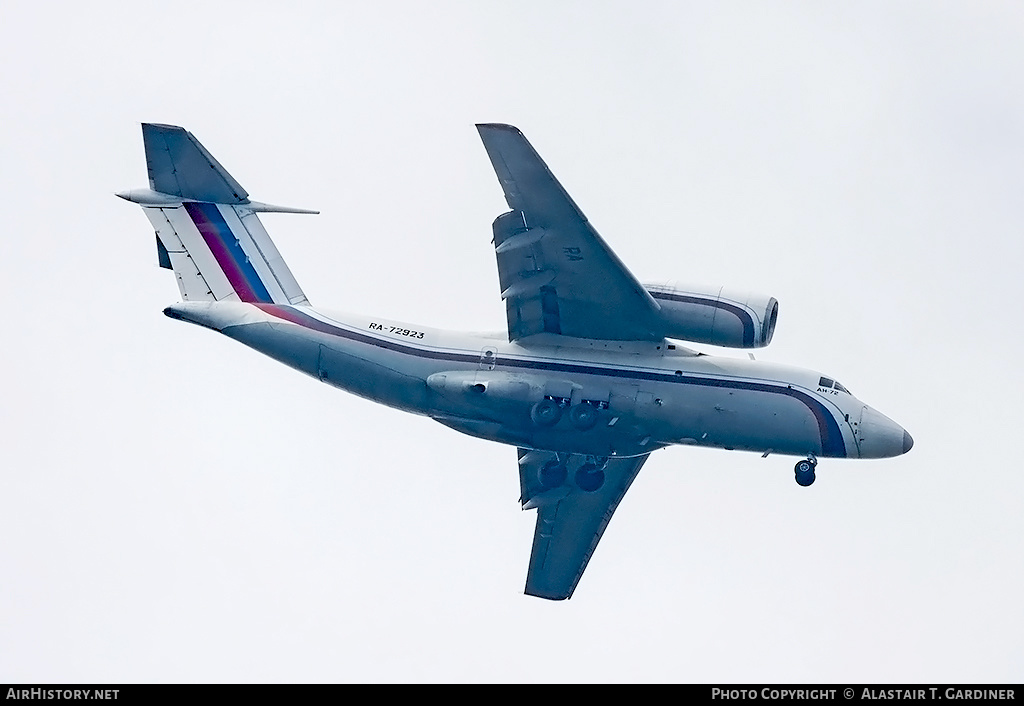 Aircraft Photo of RA-72923 | Antonov An-72 | MVD Rossii - Ministry of Internal Affairs | AirHistory.net #142431