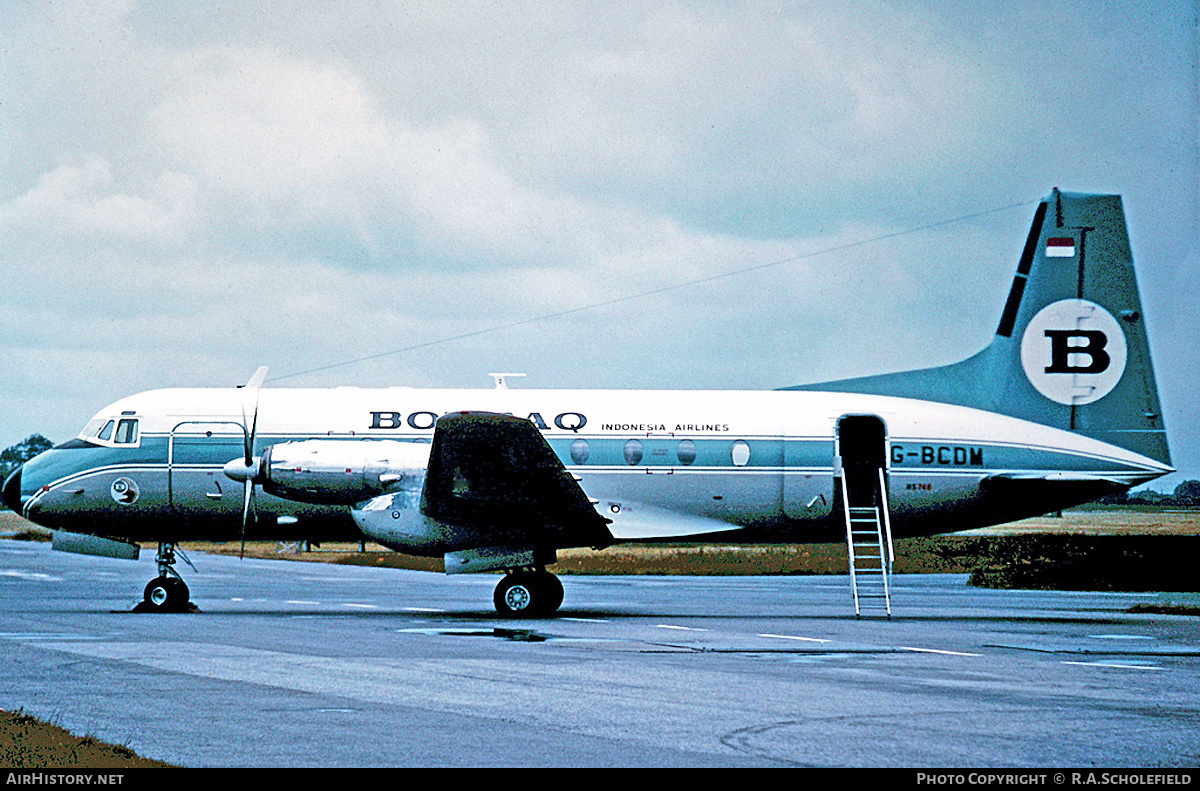 Aircraft Photo of G-BCDM | Hawker Siddeley HS-748 Srs2A/216 | Bouraq Indonesia Airlines | AirHistory.net #142512