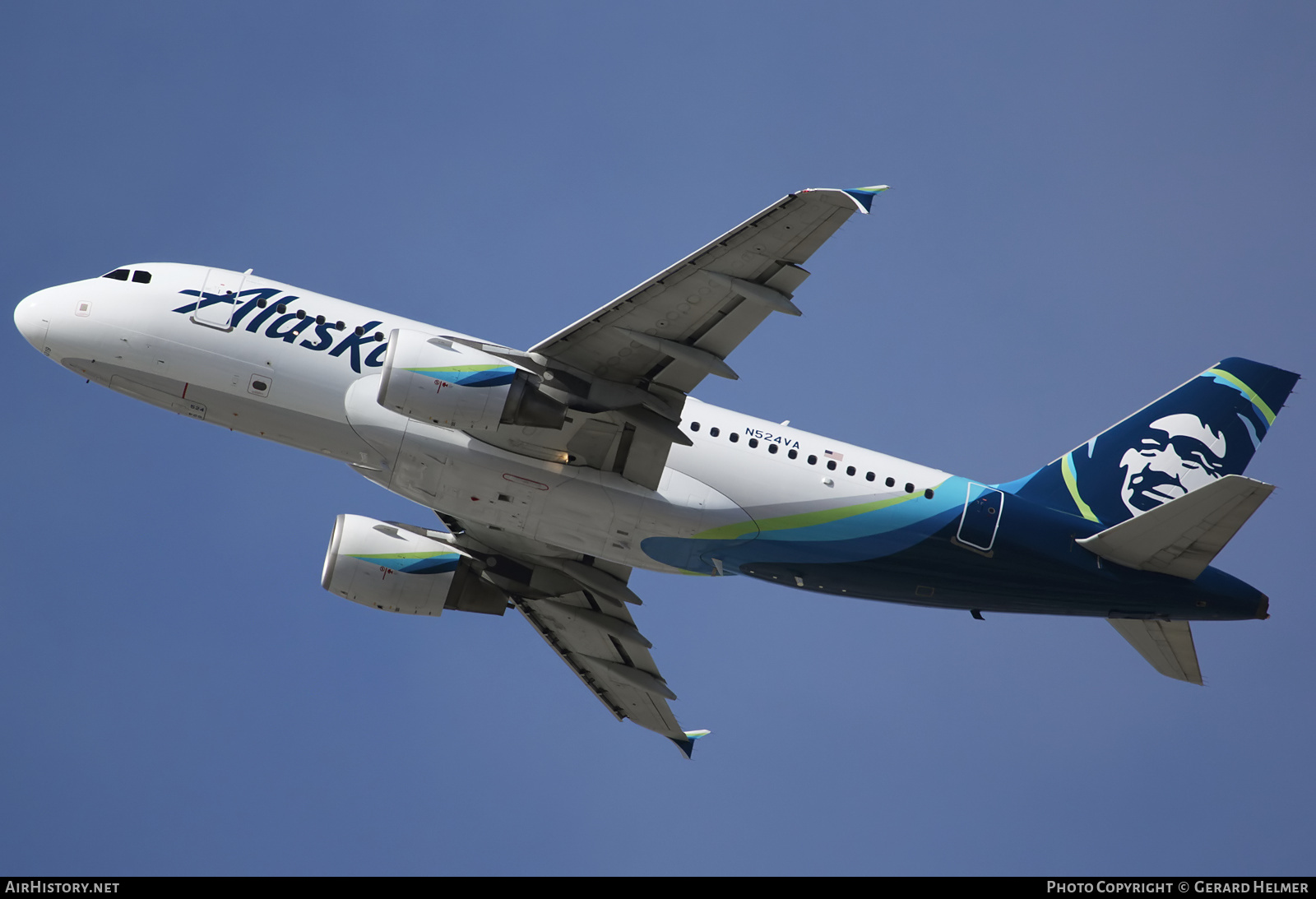 Aircraft Photo of N524VA | Airbus A319-112 | Alaska Airlines | AirHistory.net #142532