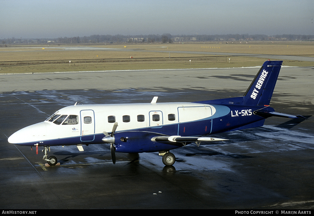 Aircraft Photo of LX-SKS | Embraer EMB-110P1 Bandeirante | Sky Service | AirHistory.net #142554