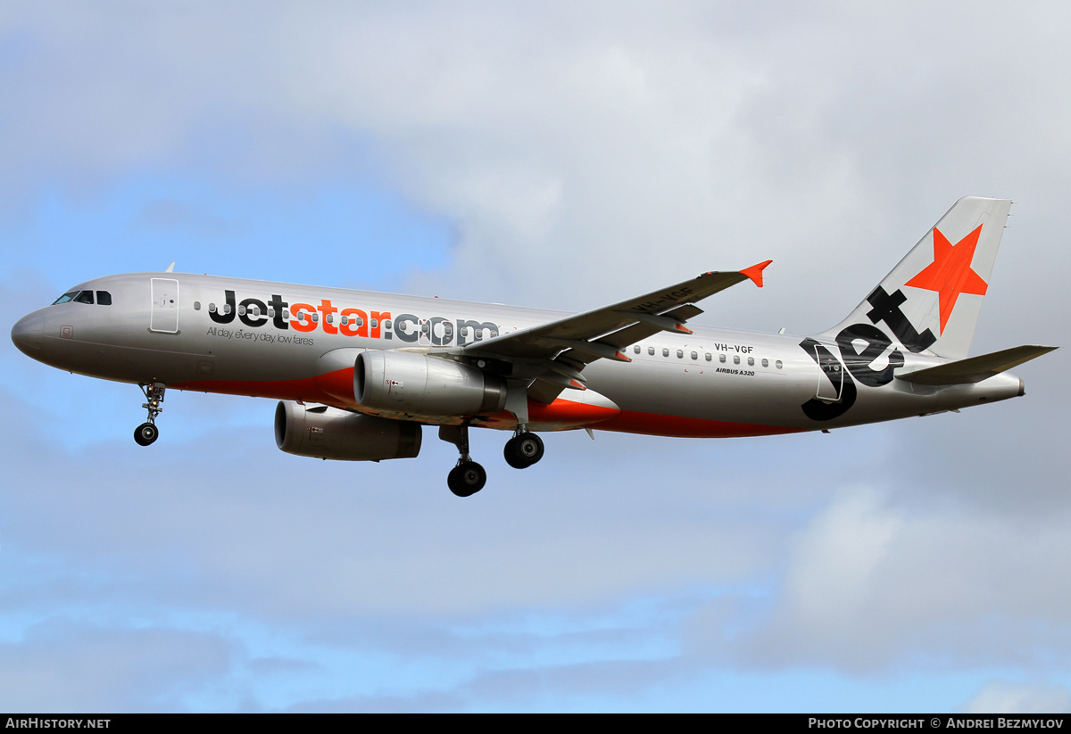 Aircraft Photo of VH-VGF | Airbus A320-232 | Jetstar Airways | AirHistory.net #142666