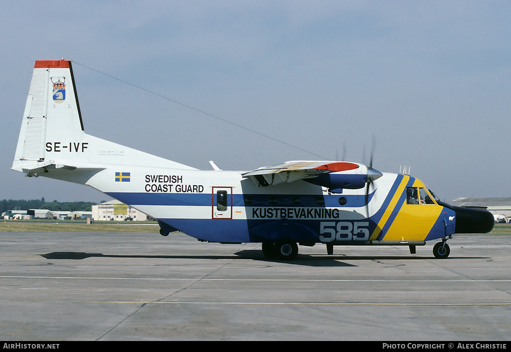 Aircraft Photo of SE-IVF | CASA C-212-200 Aviocar | Kustbevakning - Swedish Coastguard | AirHistory.net #142681