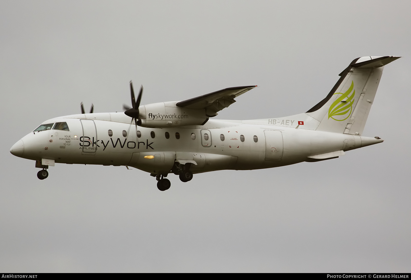 Aircraft Photo of HB-AEY | Fairchild Dornier 328-130 | SkyWork Airlines | AirHistory.net #142720