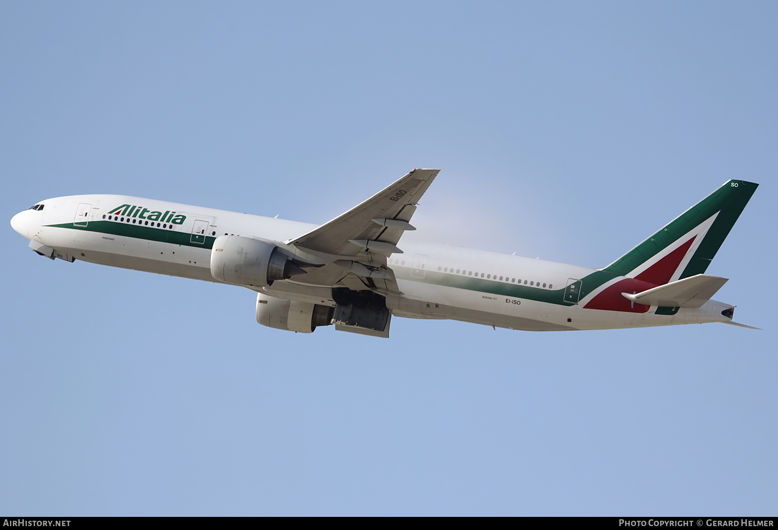 Aircraft Photo of EI-ISO | Boeing 777-243/ER | Alitalia | AirHistory.net #142729