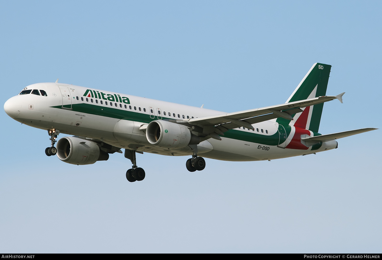 Aircraft Photo of EI-DSD | Airbus A320-216 | Alitalia | AirHistory.net #142762
