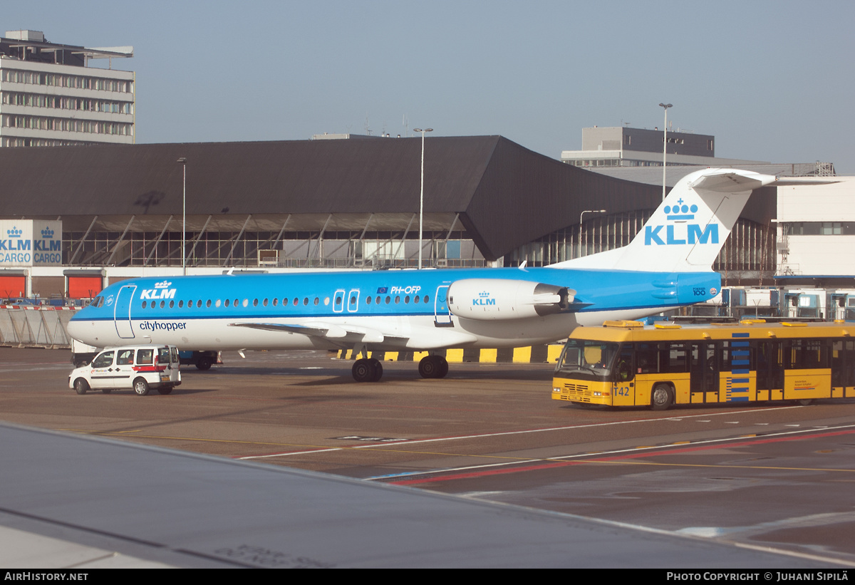 Aircraft Photo of PH-OFP | Fokker 100 (F28-0100) | KLM Cityhopper | AirHistory.net #142769