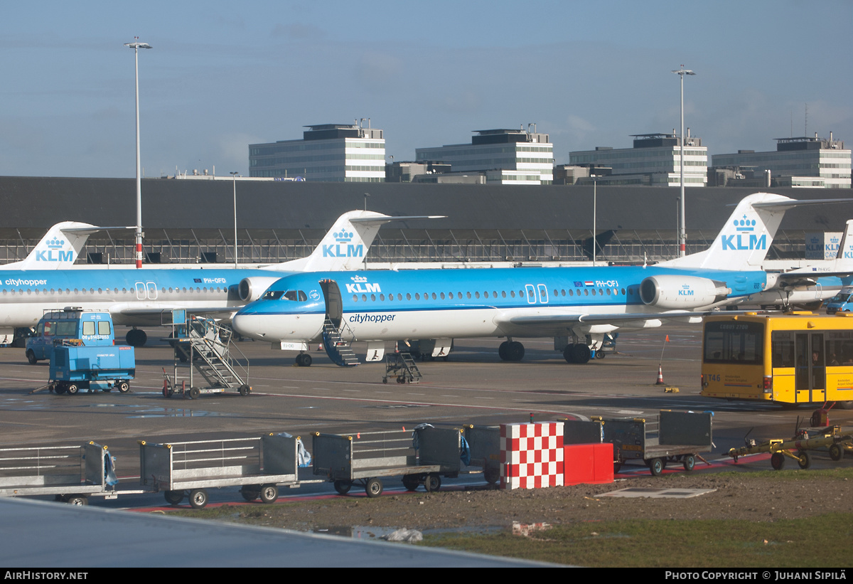 Aircraft Photo of PH-OFJ | Fokker 100 (F28-0100) | KLM Cityhopper | AirHistory.net #142785