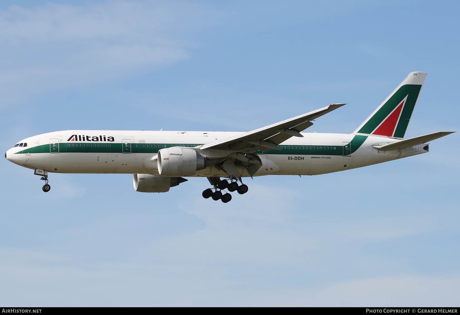 Aircraft Photo of EI-DDH | Boeing 777-243/ER | Alitalia | AirHistory.net #142809