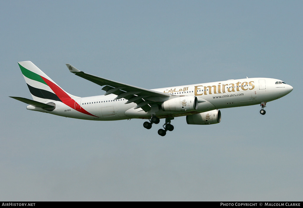 Aircraft Photo of A6-EKQ | Airbus A330-243 | Emirates | AirHistory.net #142822