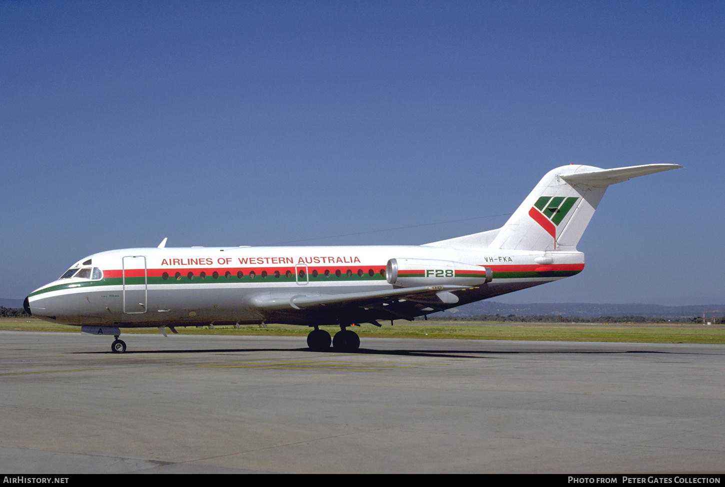 Aircraft Photo of VH-FKA | Fokker F28-1000 Fellowship | Airlines of Western Australia | AirHistory.net #142832