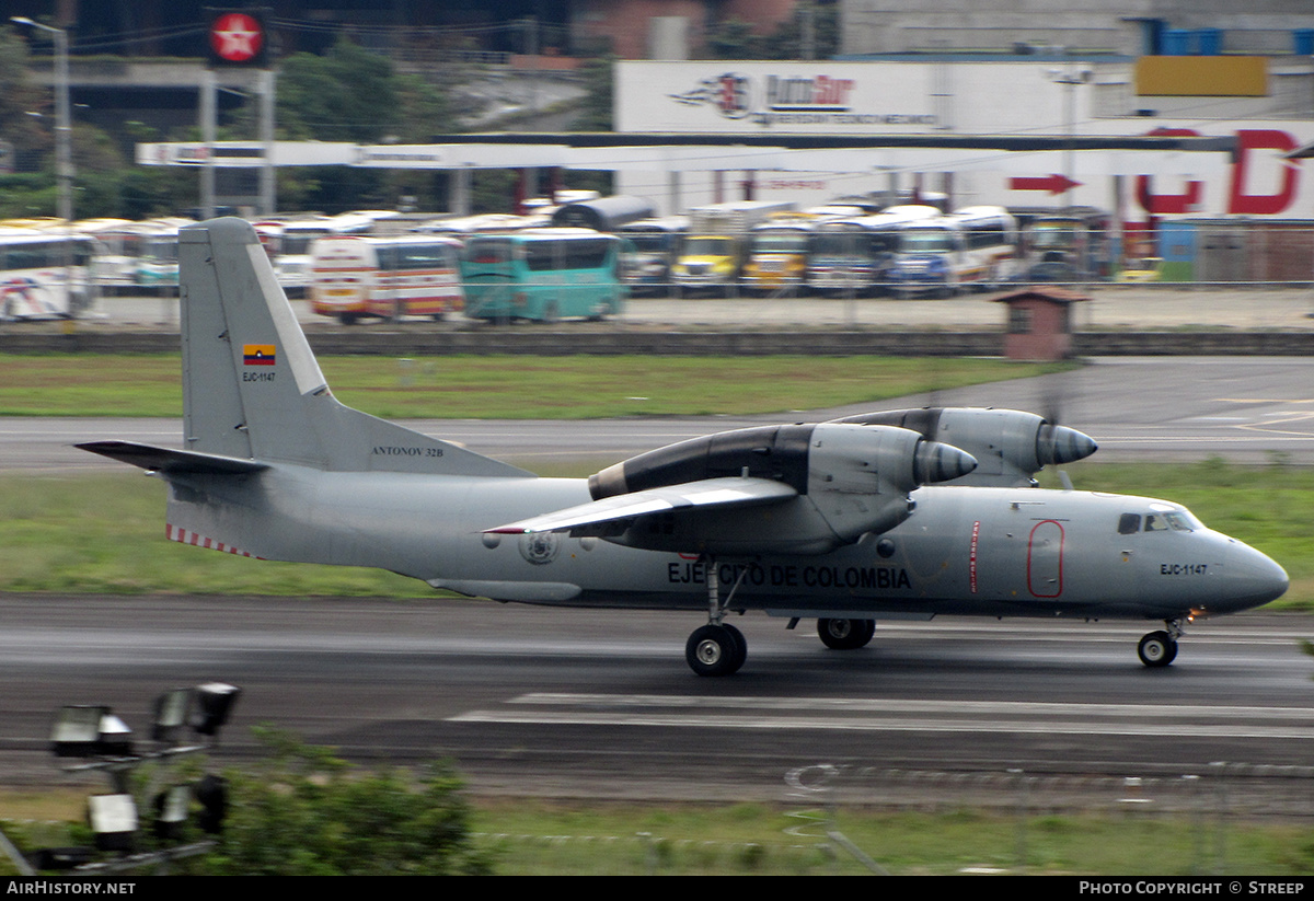Aircraft Photo of EJC-1147 | Antonov An-32B | Colombia - Army | AirHistory.net #142889
