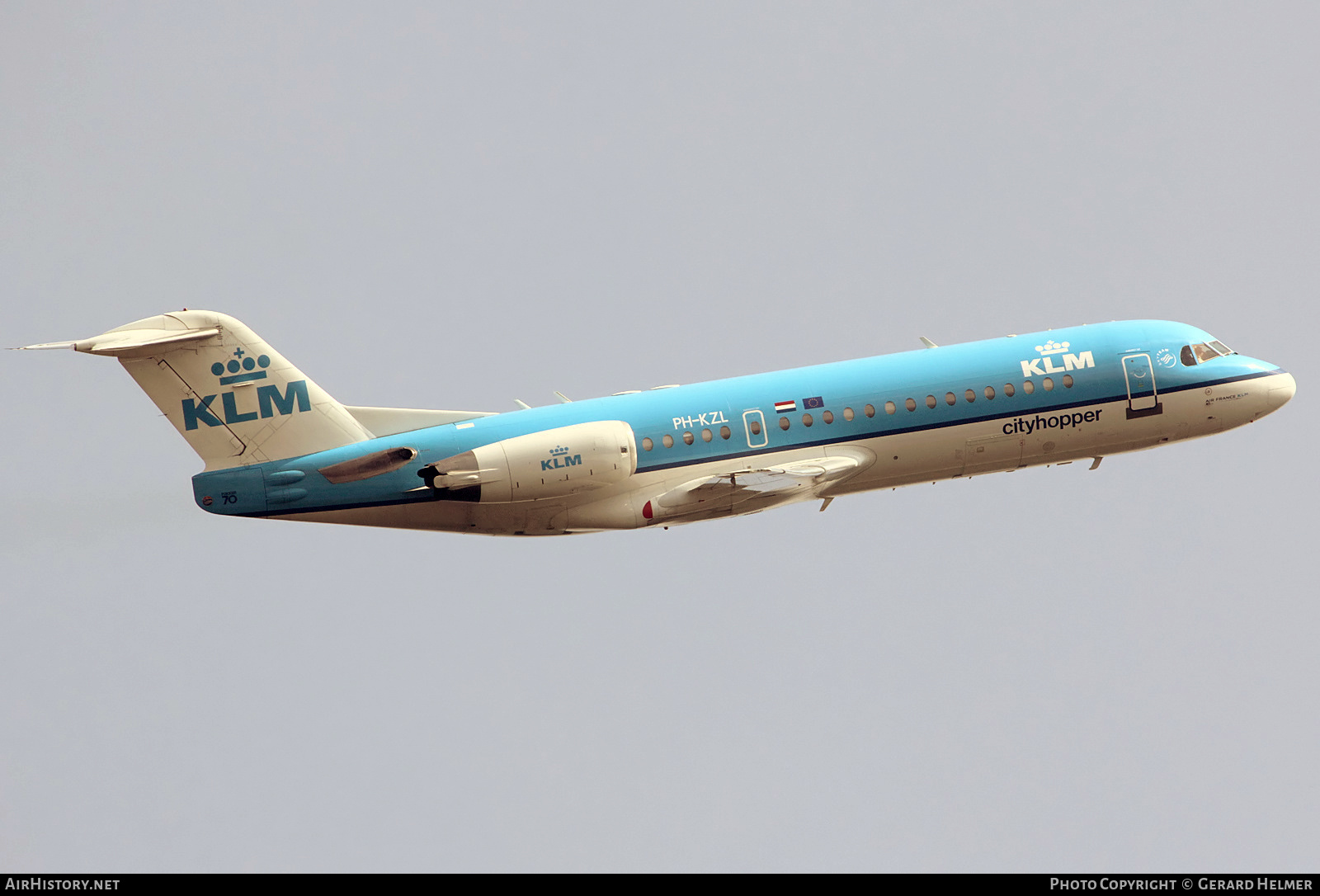 Aircraft Photo of PH-KZL | Fokker 70 (F28-0070) | KLM Cityhopper | AirHistory.net #142914