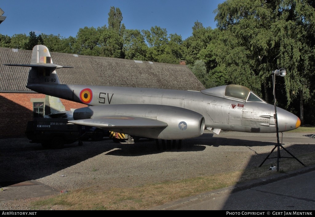 Aircraft Photo of EG-79 / EG-80 | Gloster Meteor F8 | Belgium - Air Force | AirHistory.net #142936