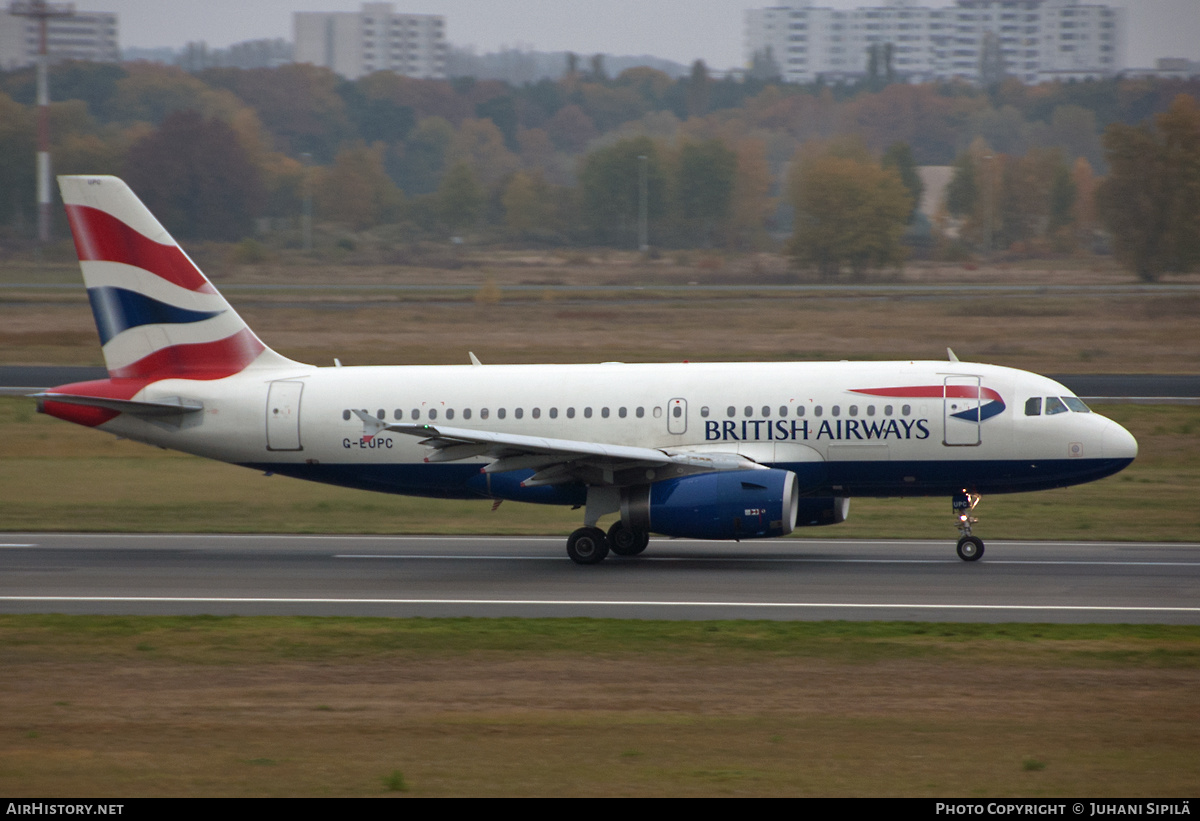 Aircraft Photo of G-EUPC | Airbus A319-131 | British Airways | AirHistory.net #142969
