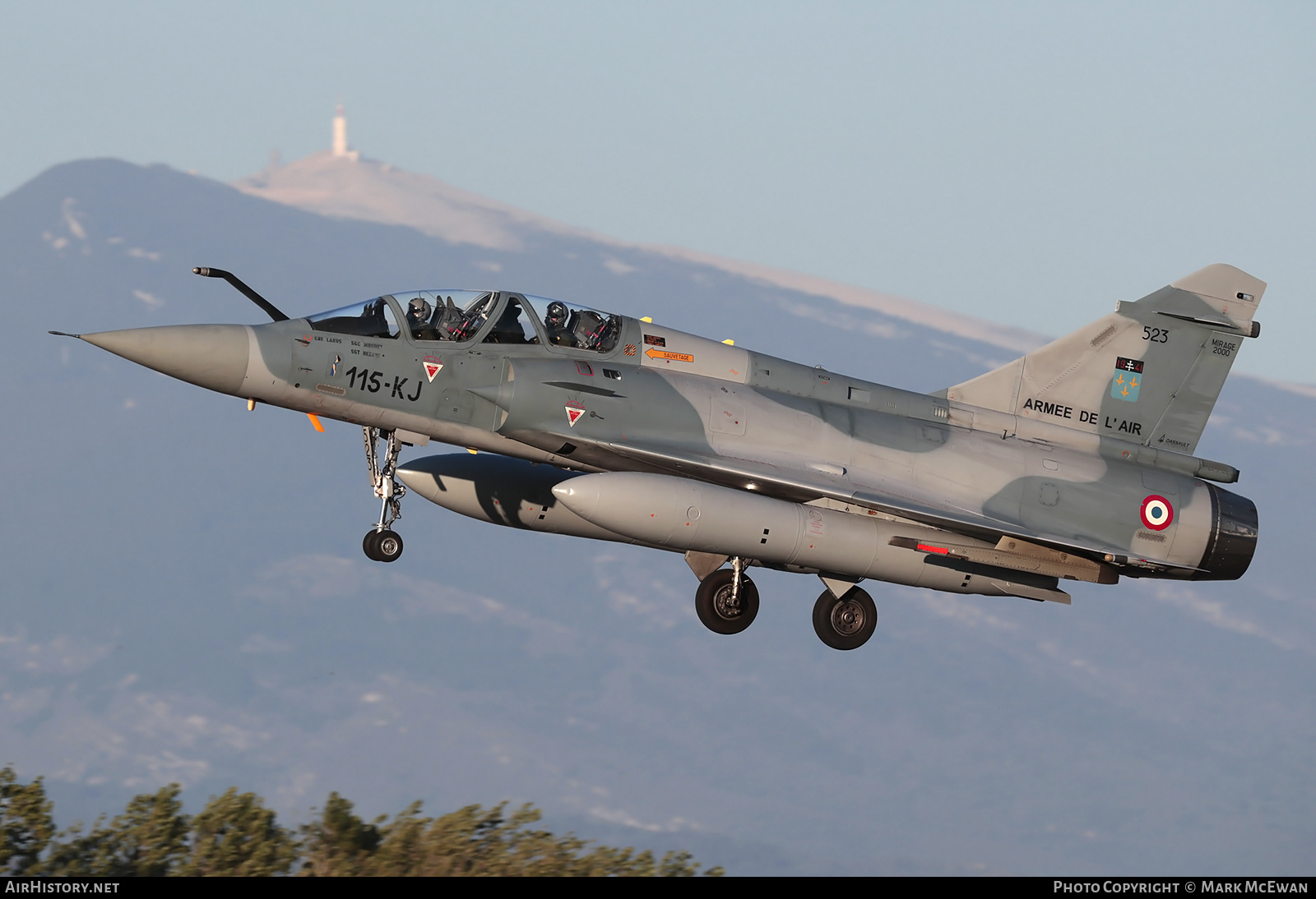 Aircraft Photo of 523 | Dassault Mirage 2000B | France - Air Force | AirHistory.net #142971