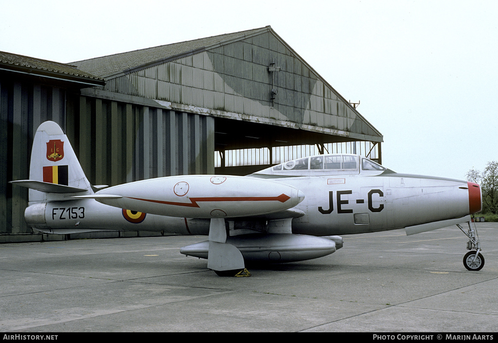 Aircraft Photo of FZ153 | Republic F-84G Thunderjet | Belgium - Air Force | AirHistory.net #142973