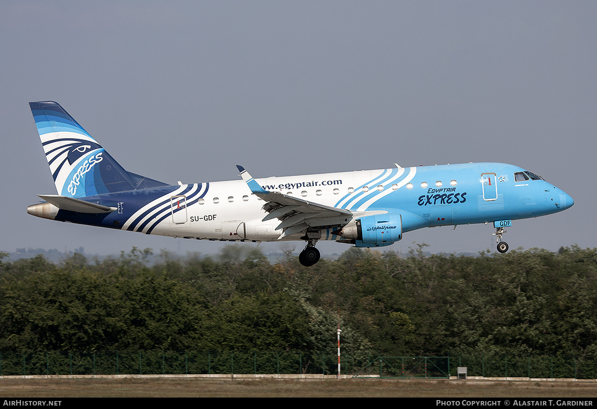 Aircraft Photo of SU-GDF | Embraer 170LR (ERJ-170-100LR) | EgyptAir Express | AirHistory.net #142993