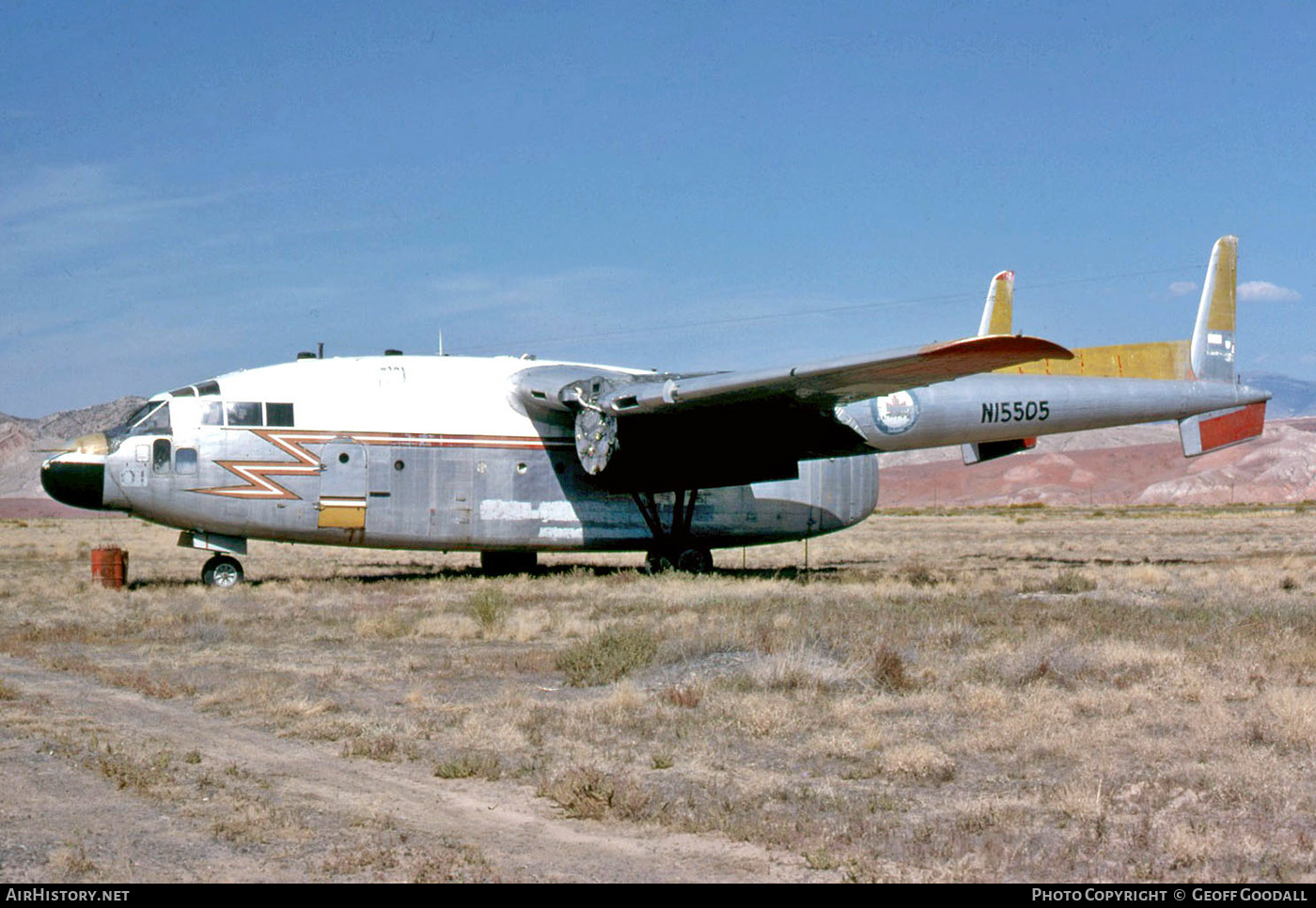 Aircraft Photo of N15505 | Fairchild C-119G Flying Boxcar | Hawkins & Powers Aviation | AirHistory.net #143014
