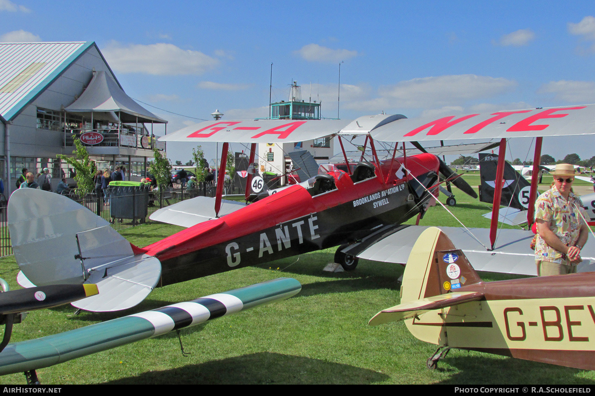 Aircraft Photo of G-ANTE | De Havilland D.H. 82A Tiger Moth II | Brooklands Aviation | AirHistory.net #143117