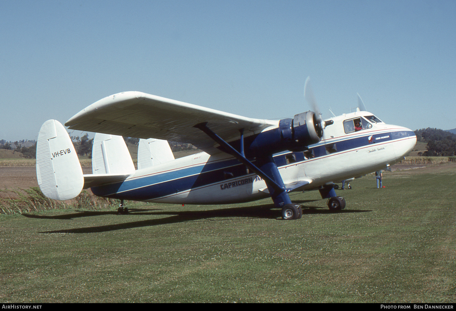 Aircraft Photo of VH-EVB | Scottish Aviation Twin Pioneer Series 3 | Capricorn Air | AirHistory.net #143143