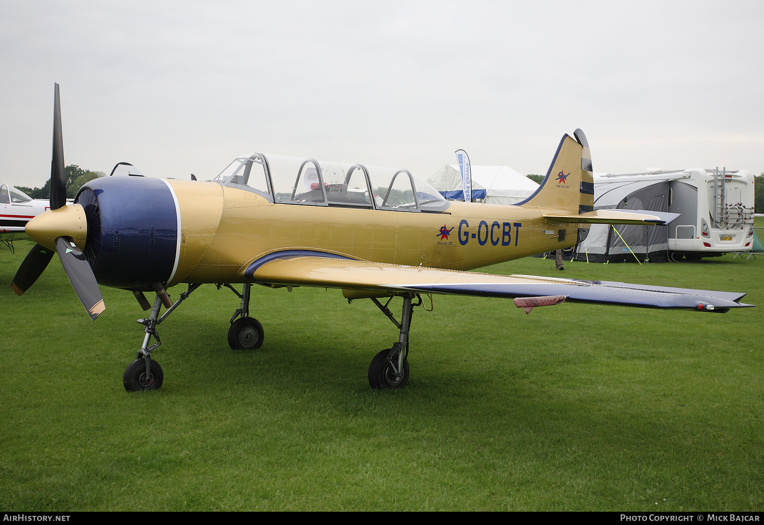 Aircraft Photo of G-OCBT | Yakovlev Yak-52 | AirHistory.net #143228