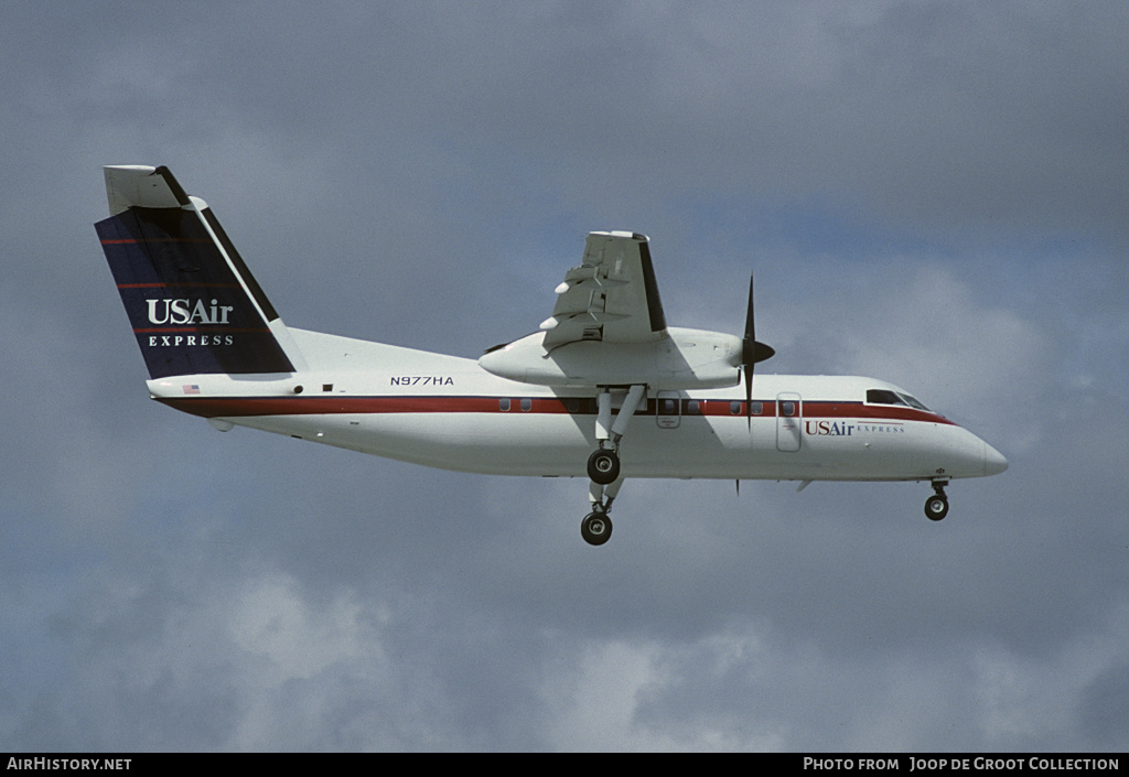 Aircraft Photo of N977HA | De Havilland Canada DHC-8-102 Dash 8 | USAir Express | AirHistory.net #143250