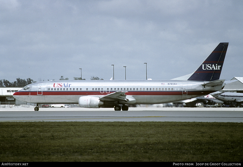 Aircraft Photo of N781AU | Boeing 737-4B7 | USAir | AirHistory.net #143254