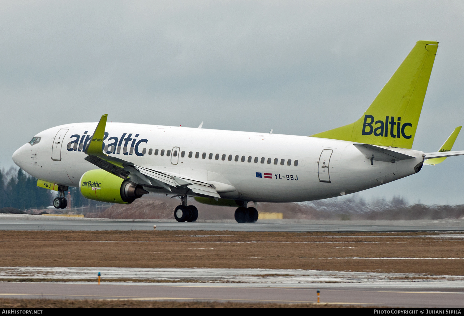 Aircraft Photo of YL-BBJ | Boeing 737-36Q | AirBaltic | AirHistory.net #143326