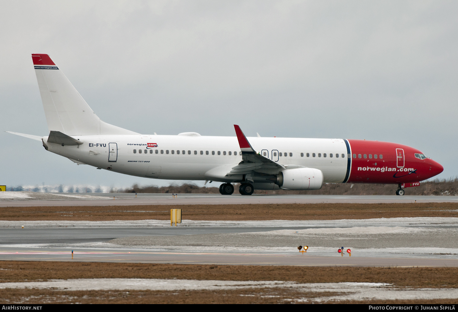 Aircraft Photo of EI-FVU | Boeing 737-800 | Norwegian | AirHistory.net #143345