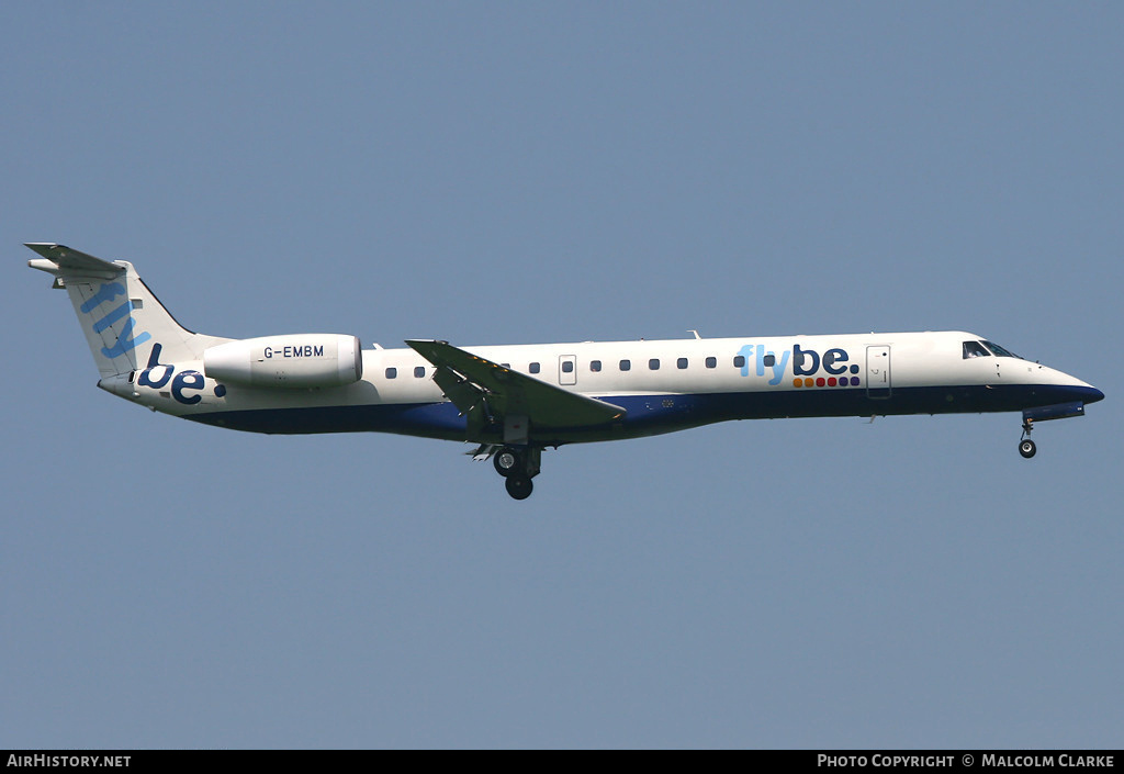 Aircraft Photo of G-EMBM | Embraer ERJ-145EU (EMB-145EU) | Flybe | AirHistory.net #143405