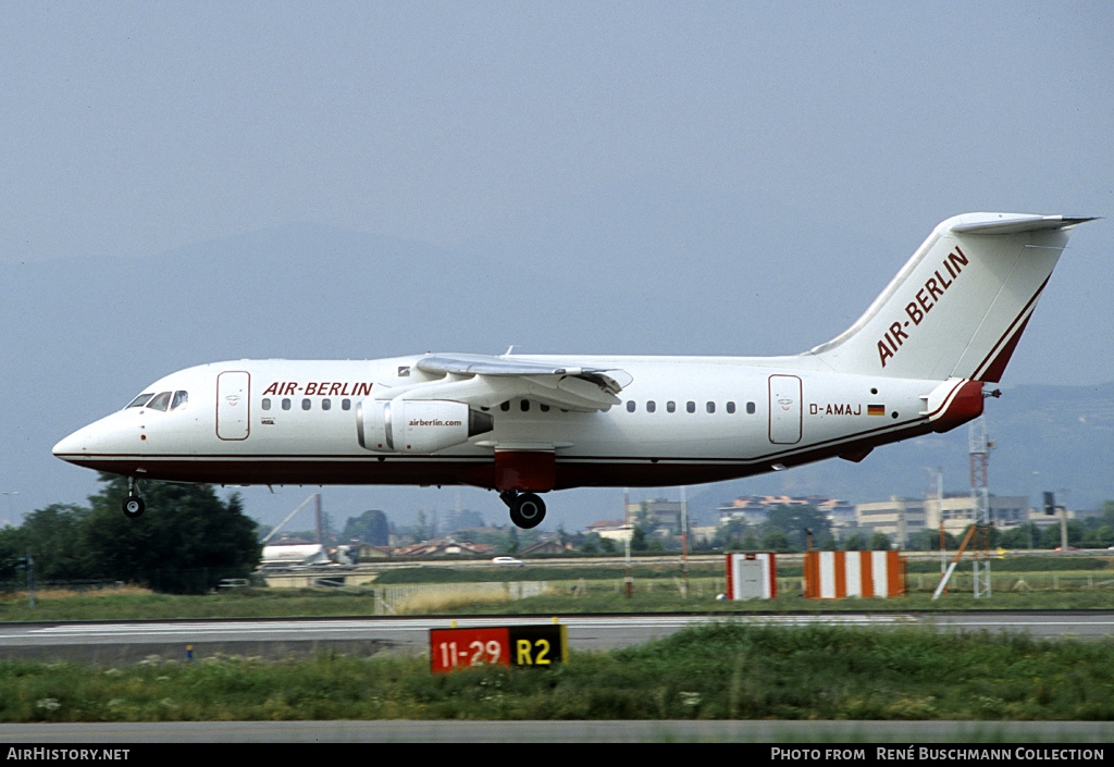 Aircraft Photo of D-AMAJ | British Aerospace BAe-146-200A | Air Berlin | AirHistory.net #143417