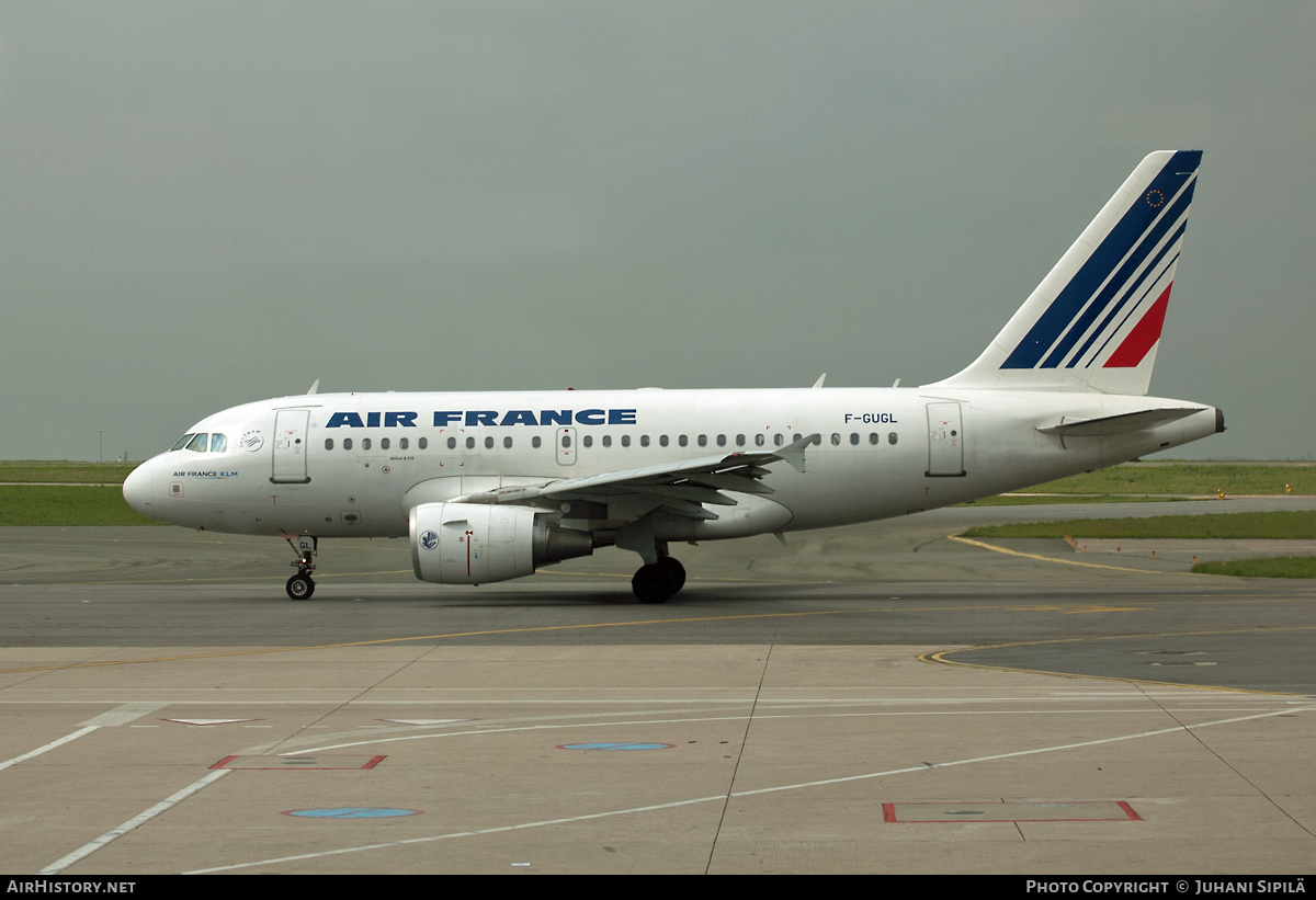 Aircraft Photo of F-GUGL | Airbus A318-111 | Air France | AirHistory.net #143431