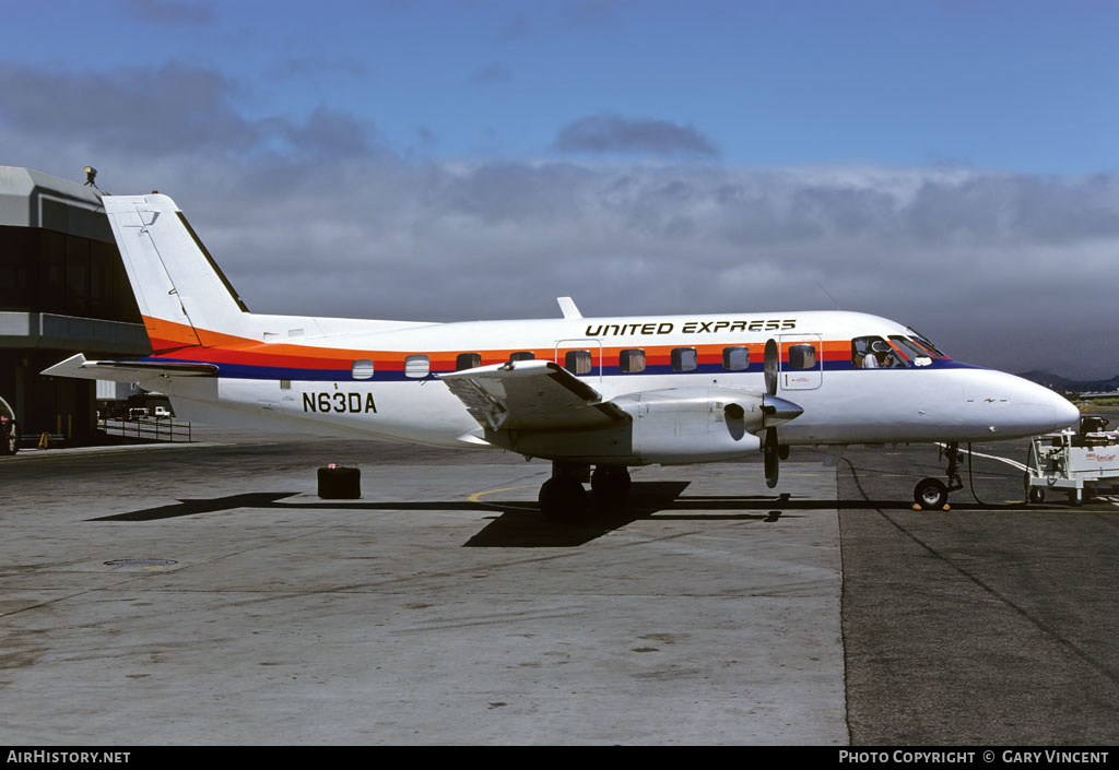 Aircraft Photo of N63DA | Embraer EMB-110P1 Bandeirante | United Express | AirHistory.net #143439