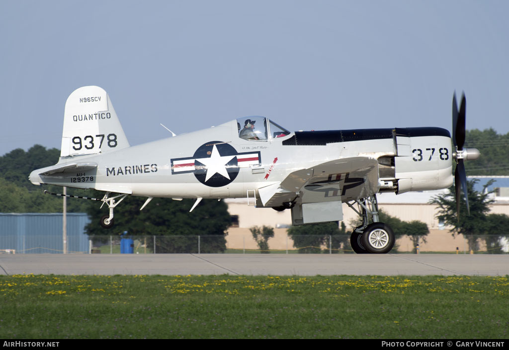 Aircraft Photo of N965CV / 129378 | Vought F4U-7 Corsair | USA - Marines | AirHistory.net #143444
