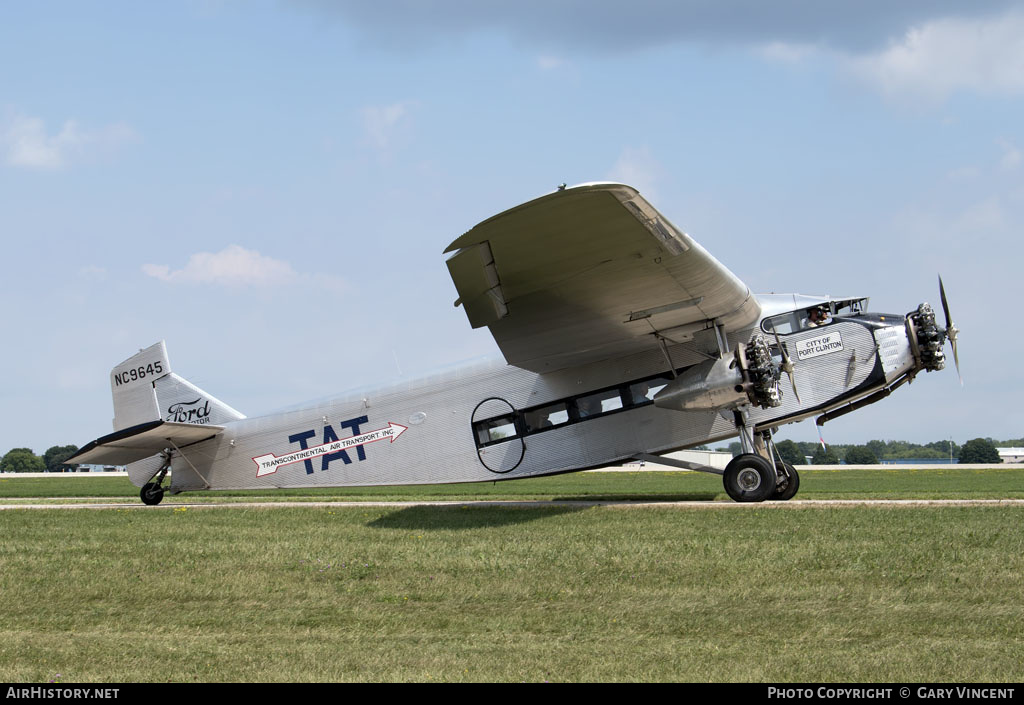 Aircraft Photo of N9645 / NC9645 | Ford 5-AT-B Tri-Motor | TAT - Transcontinental Air Transport | AirHistory.net #143447