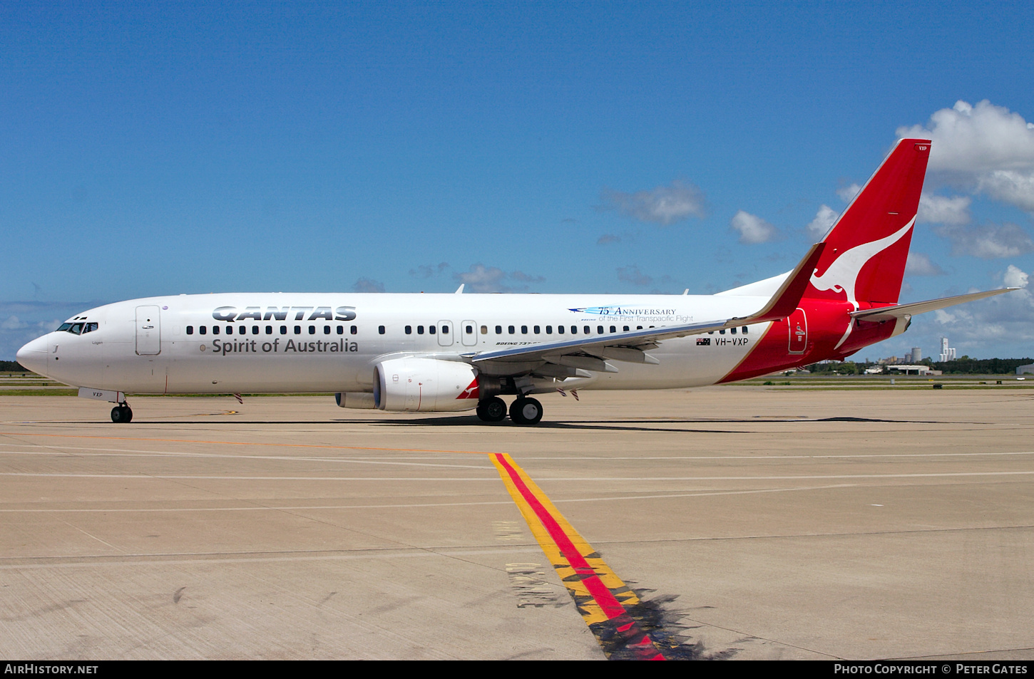 Aircraft Photo of VH-VXP | Boeing 737-838 | Qantas | AirHistory.net #143487
