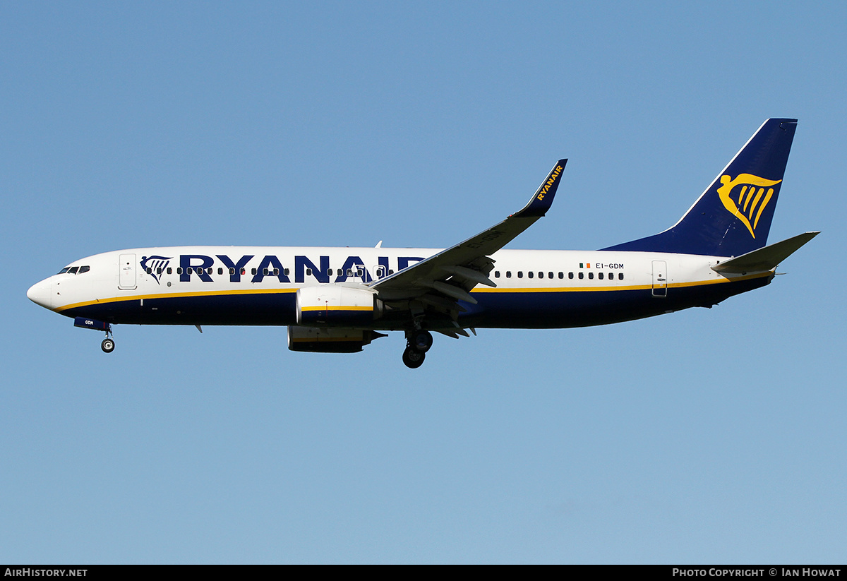 Aircraft Photo of EI-GDM | Boeing 737-800 | Ryanair | AirHistory.net #143511