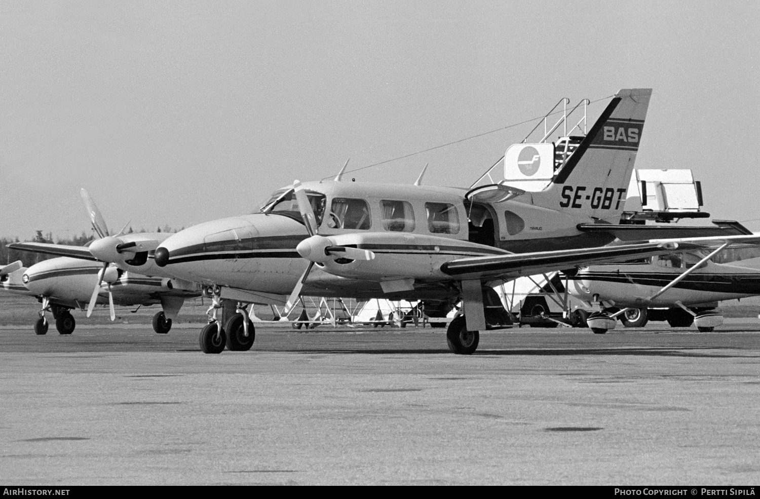 Aircraft Photo of SE-GBT | Piper PA-31-310 Navajo B | Basair | AirHistory.net #143619