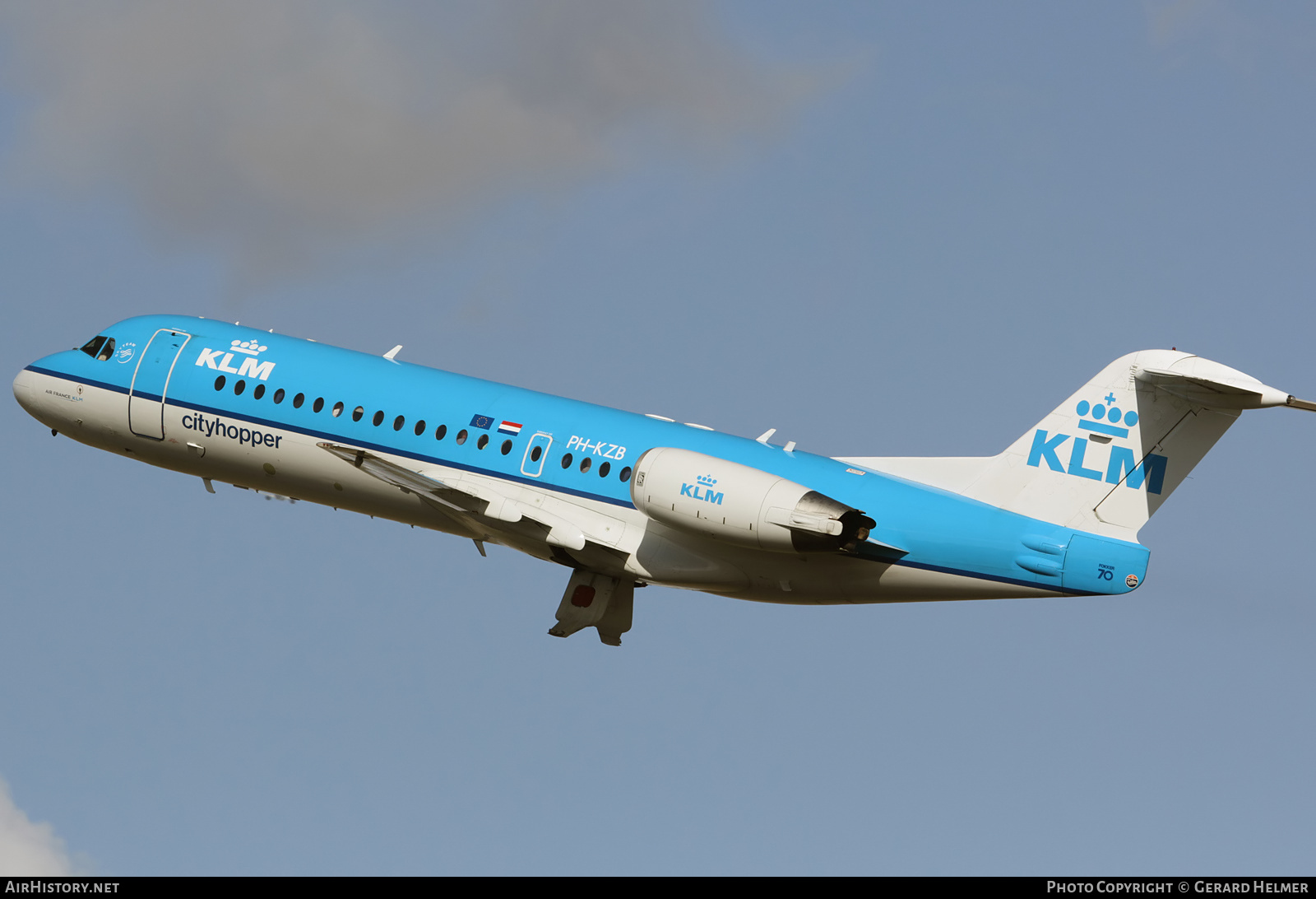 Aircraft Photo of PH-KZB | Fokker 70 (F28-0070) | KLM Cityhopper | AirHistory.net #143628