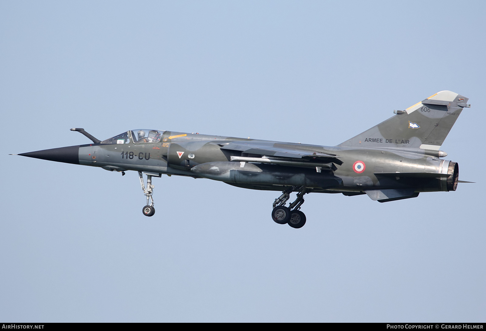 Aircraft Photo of 606 | Dassault Mirage F1CR | France - Air Force | AirHistory.net #143640