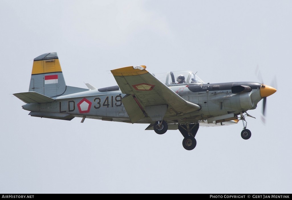 Aircraft Photo of LD-3419 | Beech T-34C-1 Turbo Mentor (45) | Indonesia - Air Force | AirHistory.net