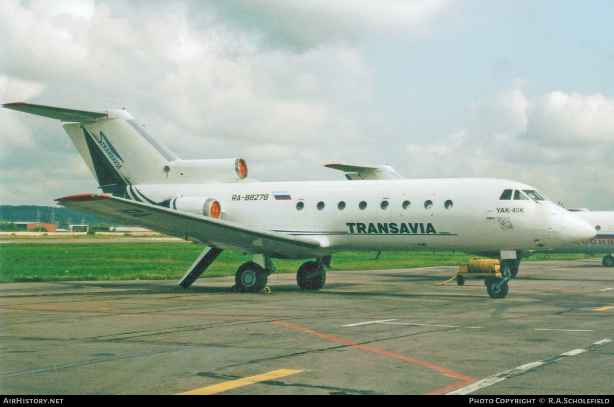 Aircraft Photo of RA-88278 | Yakovlev Yak-40K | Trans Avia | AirHistory.net #143700