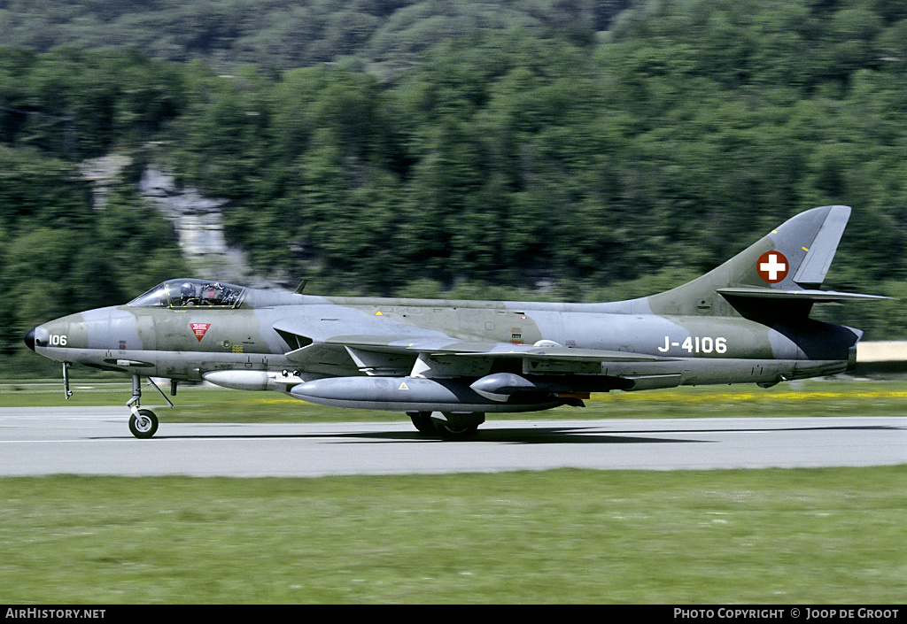 Aircraft Photo of J-4106 | Hawker Hunter F58A | Switzerland - Air Force | AirHistory.net #143711
