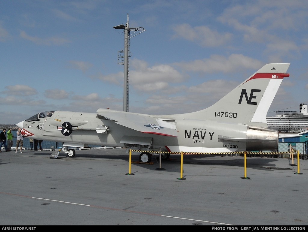 Aircraft Photo of 147030 | Vought F-8K Crusader | USA - Navy | AirHistory.net #143712