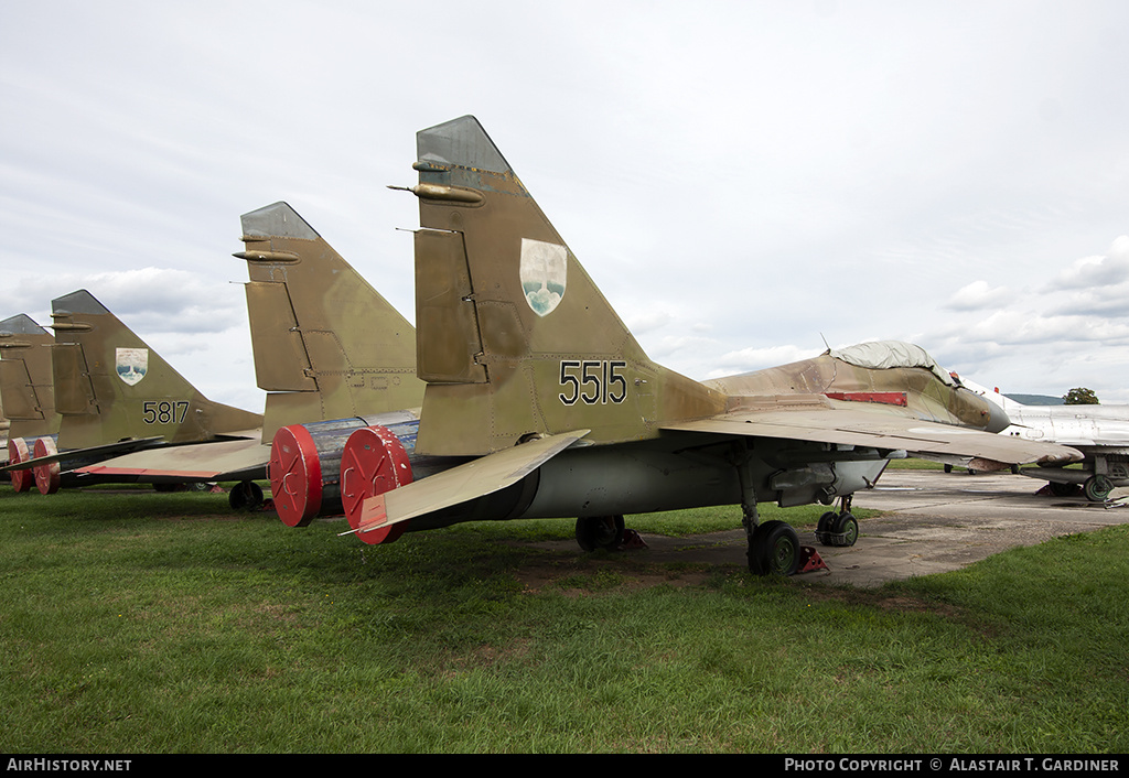 Aircraft Photo of 5515 | Mikoyan-Gurevich MiG-29A (9-12A) | Slovakia - Air Force | AirHistory.net #143806