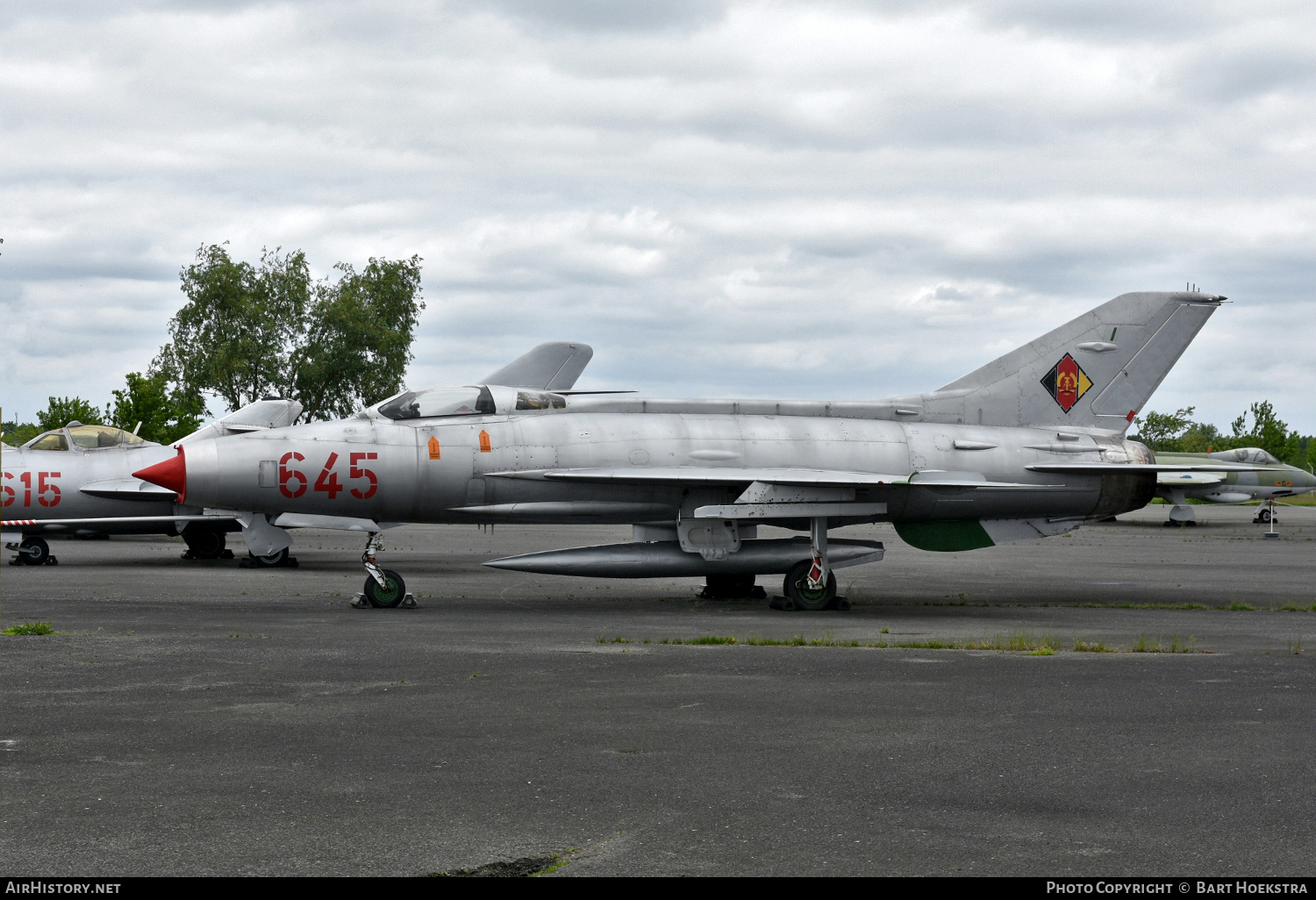 Aircraft Photo of 645 | Mikoyan-Gurevich MiG-21F-13 | East Germany - Air Force | AirHistory.net #143816