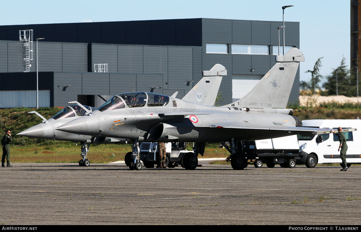 Aircraft Photo of 343 | Dassault Rafale B | France - Air Force | AirHistory.net #143826
