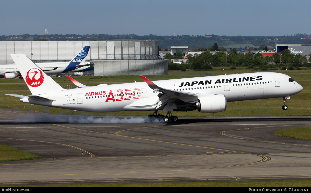 Aircraft Photo of F-WZHF | Airbus A350-941 | Japan Airlines - JAL | AirHistory.net #143853